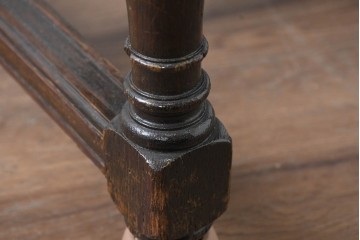 和製アンティーク　大正ロマン　古い洋館で使われていた彫刻入りチェア　(R-083456)