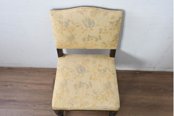 和製アンティーク　大正ロマン　古い洋館で使われていた彫刻入りチェア　(R-083456)