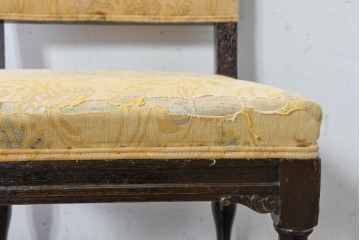 和製アンティーク　大正ロマン　古い洋館で使われていた彫刻入りチェア　(R-083456)