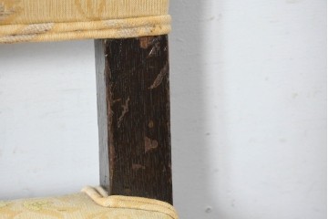 和製アンティーク　大正ロマン　古い洋館で使われていた彫刻入りチェア　(R-083456)