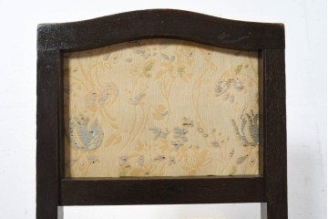 和製アンティーク　大正ロマン　古い洋館で使われていた彫刻入りチェア　(R-083456)