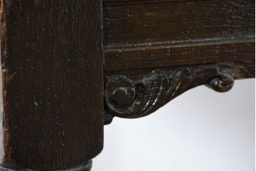 和製アンティーク　大正ロマン　古い洋館で使われていた彫刻入りチェア　(R-083456)