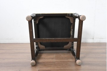 和製アンティーク　大正ロマン　古い洋館で使われていた彫刻入りチェア　(R-083456)