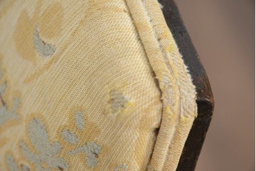 和製アンティーク　大正ロマン　古い洋館で使われていた彫刻入りチェア　(R-083456)