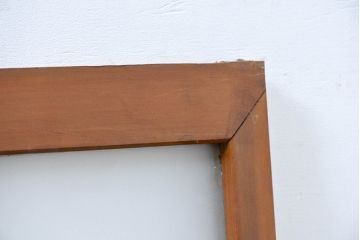 アンティーク建具　両面ガラス組子入り　特大!　伝統工芸の美を感じるガラス欄間1枚(格子欄間、明り取り、明かり取り)(R-083459)