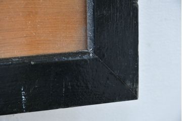 ビンテージ建具　両面ガラス　松の木と古都の情景が素敵な彫刻欄間2枚セット(明かり取り、明り取り、ヴィンテージ)(R-083461)