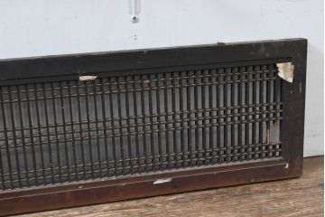 アンティーク建具　経年の味わいが感じられる細桟の美しい格子欄間2枚セット(筬欄間、オサランマ、おさらんま、明かり取り、明り取り)(R-083462)