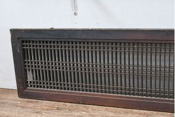 アンティーク建具　経年の味わいが感じられる細桟の美しい格子欄間2枚セット(筬欄間、オサランマ、おさらんま、明かり取り、明り取り)(R-083462)