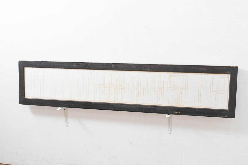 アンティーク建具　明治～大正期　細やかな筬組みが意匠性の高い筬欄間1枚　(R-083465)