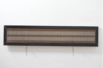 アンティーク建具　明治～大正期　細やかな筬組みが意匠性の高い筬欄間1枚　(R-083465)