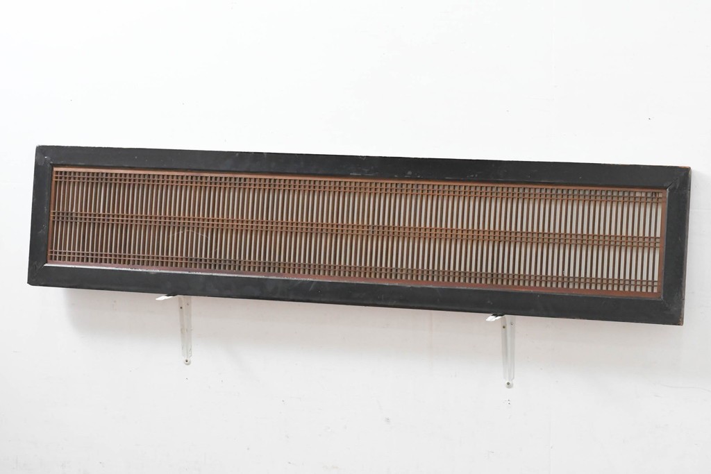 アンティーク建具　明治～大正期　細やかな筬組みが意匠性の高い筬欄間1枚　(R-083465)