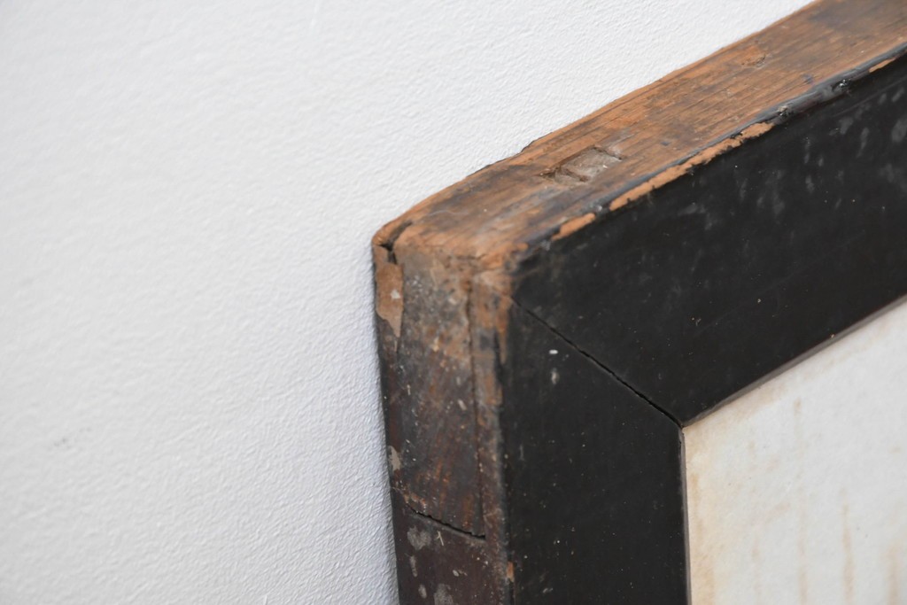 アンティーク建具　明治～大正期　細やかな筬組みが意匠性の高い筬欄間1枚　(R-083465)