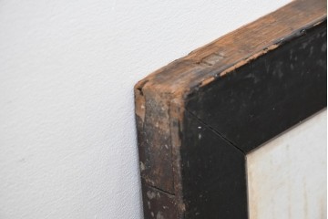 アンティーク建具　明治～大正期　細やかな筬組みが意匠性の高い筬欄間1枚　(R-083465)