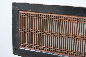 アンティーク建具　明治～大正期　細やかな筬組みが意匠性の高い筬欄間1枚　(R-083465)