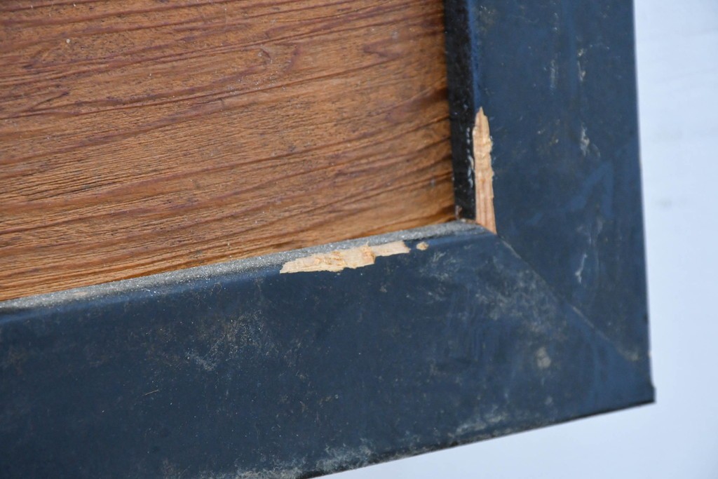 アンティーク建具　昭和初期　両面彫刻が施された松竹梅文様の欄間2枚セット　(R-083466)