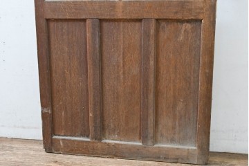 ヴィンテージ建具　昭和中期　レトロ感漂う素朴な木枠が魅力のドア1枚　(R-083474)