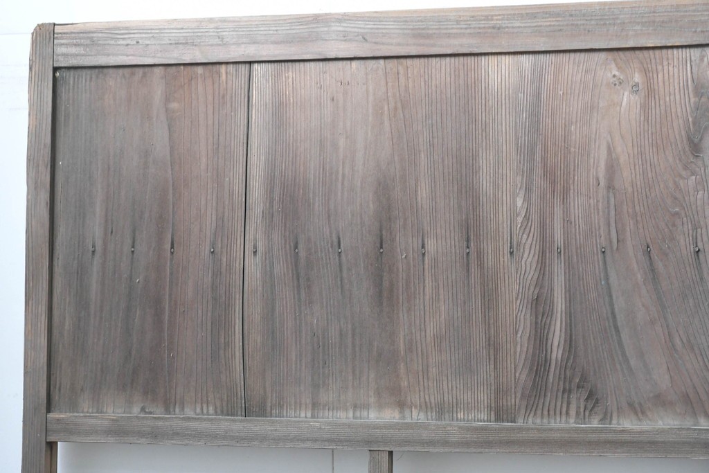 アンティーク建具　昭和初期　素朴な木味のガラス引き戸4枚セット　(R-083476)