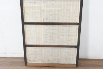 アンティーク建具　奥ゆかしい日本の美を感じさせる格子戸1枚(リペア時障子は張りません)　(R-083481)