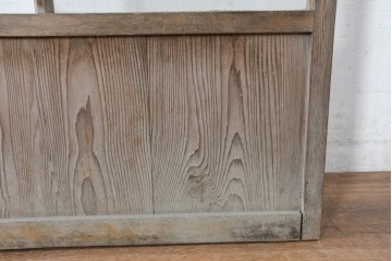 アンティーク建具　昭和初期　ガラス面を大きくとった素朴な引き戸1枚　(R-083482)