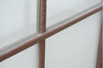 アンティーク建具　使い込まれた風合いが味わい深いガラス戸2枚セット(引き戸)(R-083483)