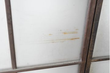 アンティーク建具　味わい深い風合いが懐かしさを感じるガラス戸3枚セット(引き戸)(R-083485)