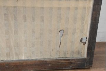 アンティーク建具　シンプルでありながらも奥ゆかしい日本の美を感じさせる格子戸1枚(引き戸、障子戸)(リペア時障子は張りません)(R-083489)