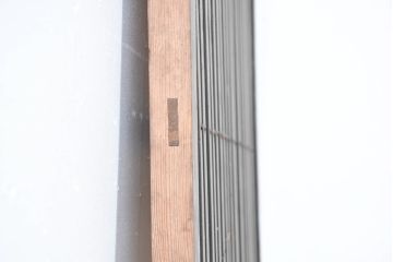 アンティーク建具　シンプルでありながらも奥ゆかしい日本の美を感じさせる格子戸1枚(引き戸、障子戸)(リペア時障子は張りません)(R-083489)
