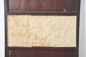 アンティーク建具　和の情緒あふれる障子帯戸1枚(引き戸、板戸、格子帯戸、障子戸)(R-083490)