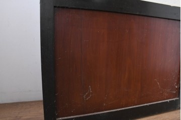 アンティーク建具　明治大正期　重厚な木枠の障子帯戸3枚セット　(R-083491)