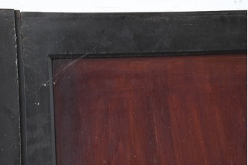 アンティーク建具　明治大正期　重厚な木枠の板戸4枚セット　(R-083492)