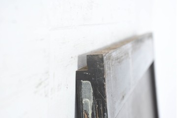 アンティーク建具　明治大正期　重厚な木枠の板戸4枚セット　(R-083492)