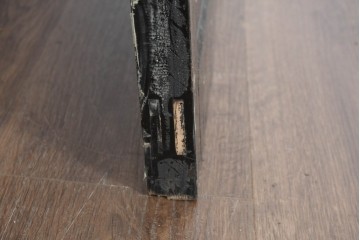 アンティーク建具　明治大正期　重厚な木枠の板戸4枚セット　(R-083492)