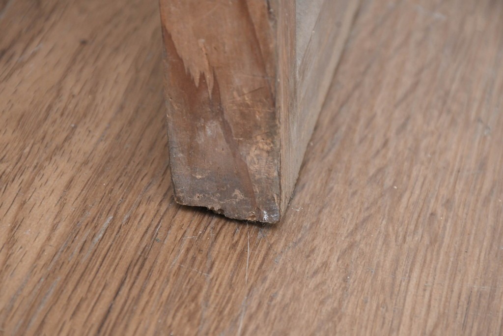 ヴィンテージ建具　昭和中期　涼し気な格子組みの夏戸2枚セット　(R-083493)