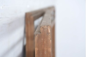 ヴィンテージ建具　昭和中期　涼し気な格子組みの夏戸3枚セット　(R-083495)