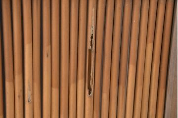 アンティーク建具　風と光を取り入れる伝統の知恵夏戸2枚セット(引き戸、簾戸、簀戸、葭戸、すど、夏障子)(R-083497)