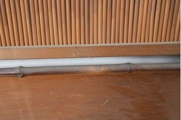 アンティーク建具　風と光を取り入れる伝統の知恵夏戸2枚セット(引き戸、簾戸、簀戸、葭戸、すど、夏障子)(R-083497)