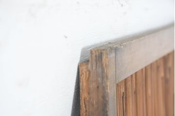 アンティーク建具　涼を呼び込む風情ある夏戸2枚セット(引き戸、簾戸、簀戸、葭戸、すど、夏障子)(R-083498)