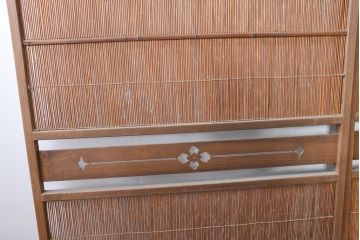 アンティーク建具　涼しげな和の空間を演出する夏戸4枚セット(引き戸、簾戸、簀戸、葭戸、すど、夏障子)(R-083499)