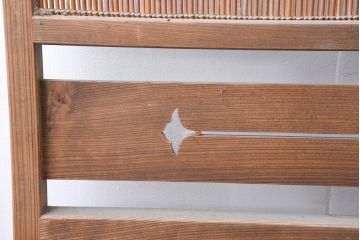 アンティーク建具　涼しげな和の空間を演出する夏戸4枚セット(引き戸、簾戸、簀戸、葭戸、すど、夏障子)(R-083499)