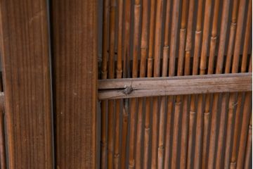 アンティーク建具　涼しげな和の空間を演出する夏戸4枚セット(引き戸、簾戸、簀戸、葭戸、すど、夏障子)(R-083499)
