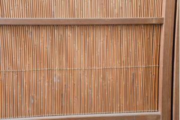 アンティーク建具　涼しげな和の空間を演出する夏戸4枚セット(引き戸、簾戸、簀戸、葭戸、すど、夏障子)(R-083499)