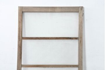 アンティーク建具　時を重ねた風合いが魅力の背の低いガラス扉1枚(ガラス戸、木製扉、ガラス戸)(R-083501)