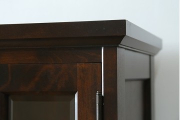 中古　北海道民芸家具　HM165K　高級感漂う上品な佇まいの食器棚　定価約43万円　(R-083506)