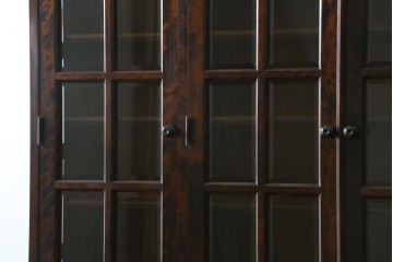 中古　北海道民芸家具　HM165K　高級感漂う上品な佇まいの食器棚　定価約43万円　(R-083506)