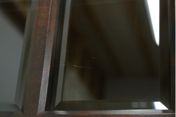 中古　北海道民芸家具　HM165K　高級感漂う上品な佇まいの食器棚　定価約43万円　(R-083506)