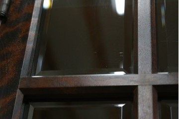 中古　北海道民芸家具　HM165K　高級感漂う上品な佇まいの食器棚　定価約43万円　(R-083506)