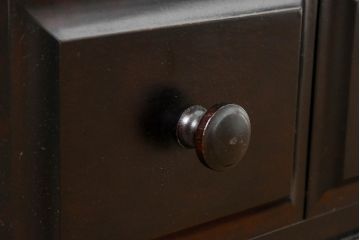 中古　美品!!　国産民芸家具の逸品　神居民芸(Kamui、カムイ)　美しさが際立つ、上質な多角ショーケース(六角、戸棚、収納棚、ガラスケース、キャビネット、ディスプレイケース、飾り棚、陳列棚、店舗什器)(R-083512)