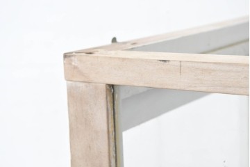 和製ヴィンテージ　ペイント仕上げ限定　レトロな雰囲気あふれるパン屋のガラスケース　(R-083513)