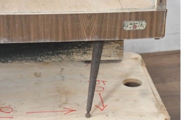 和製ヴィンテージ　ペイント仕上げ限定　レトロな雰囲気あふれるパン屋のガラスケース　(R-083513)