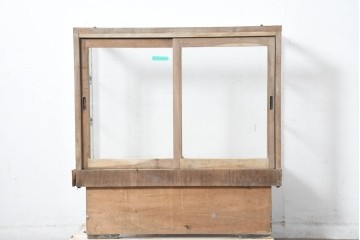 和製ヴィンテージ　ペイント仕上げ限定　レトロな雰囲気あふれるパン屋のガラスケース　(R-083513)